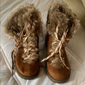 New Universal Thread Faux Fur winter Dress Boots